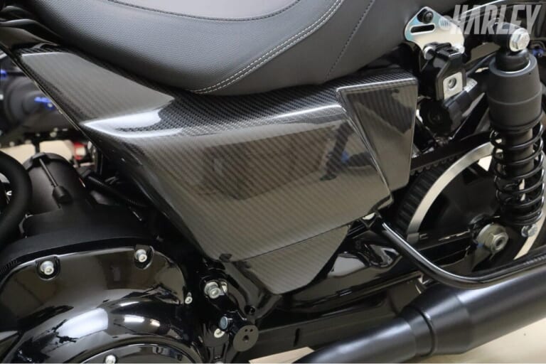 SPEEDRA｜ドライカーボンサイドカバー左右セット｜[ハーレーカスタム] ハーレー分野でも高品質なオリジナルアルミビレットパーツを開発〈SPEEDRA〉