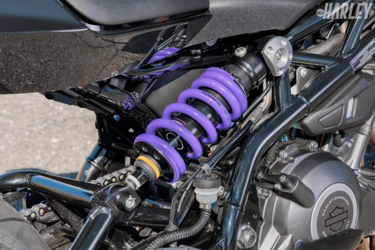 HYPERPRO｜モノショックエマルジョンボディー｜ハーレーX350の前後サスペンションをカスタム。テクニクス／ナイトロン／ハイパープロ／YSSでレーシーにキメる