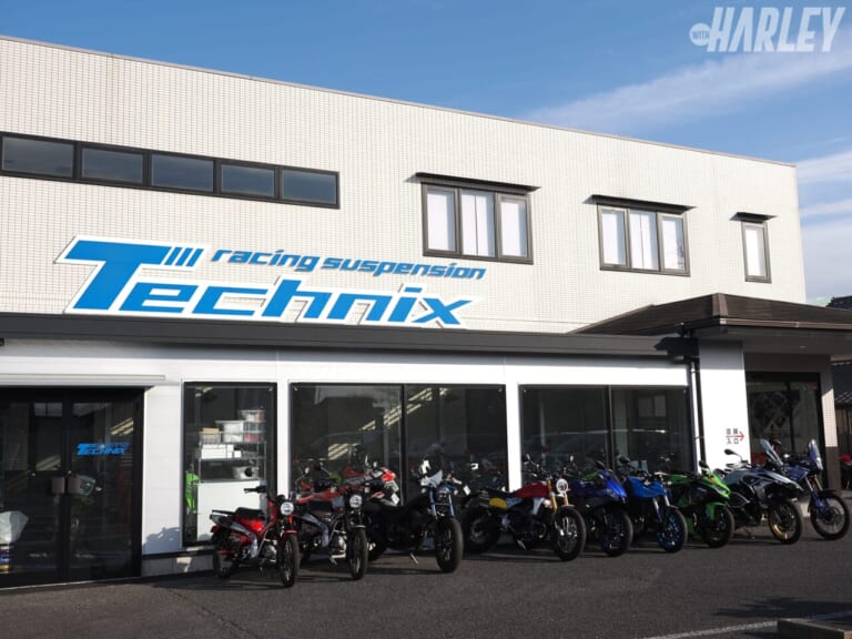 テクニクス｜店舗｜ハーレーX350の前後サスペンションをカスタム。テクニクス／ナイトロン／ハイパープロ／YSSでレーシーにキメる