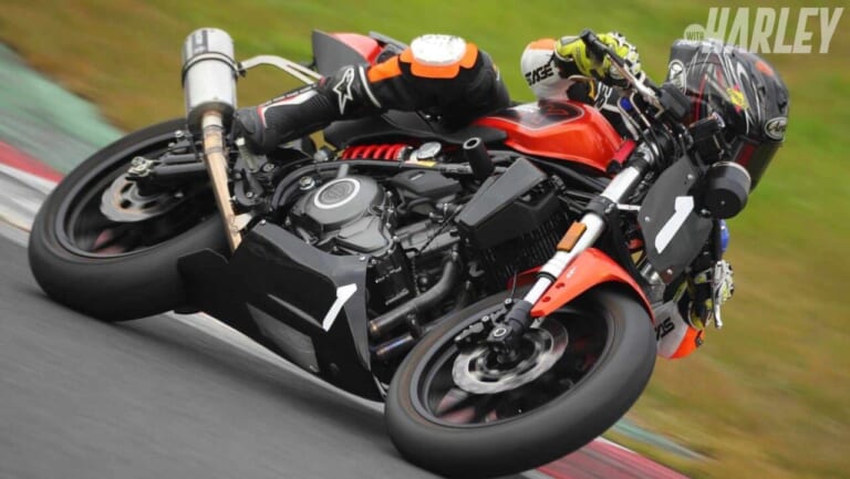 トライジャ｜YSSサスペンションX350専用TRIJYAオリジナル レース仕様｜ハーレーX350の前後サスペンションをカスタム。テクニクス／ナイトロン／ハイパープロ／YSSでレーシーにキメる