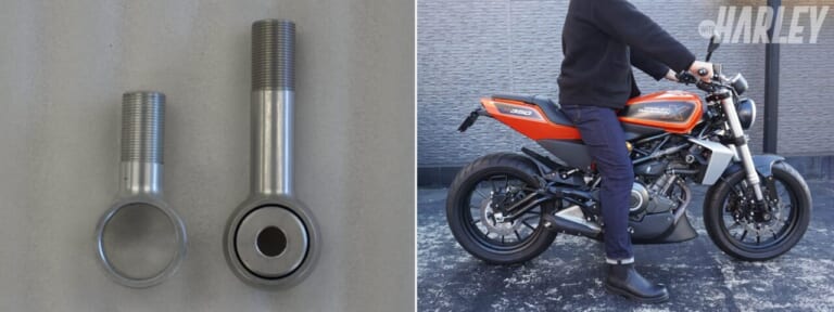 トライジャ｜YSSサスペンションX350専用TRIJYAオリジナル レース仕様｜ハーレーX350の前後サスペンションをカスタム。テクニクス／ナイトロン／ハイパープロ／YSSでレーシーにキメる