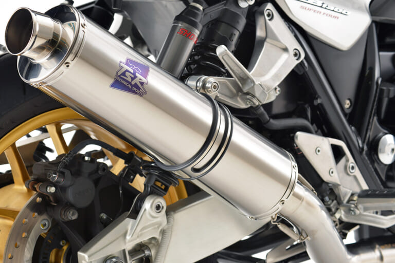 TSRとアールズ・ギアが共同開発するホンダCB1300SF＆SB用リプレイス用チタンフルエキゾースト4-1集合｜TSR製CB1300SF/SB(’21-)用マフラー【世界耐久を共に戦うアールズ・ギアと開発】