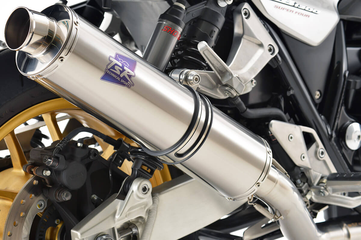TSRとアールズ・ギアが共同開発するホンダCB1300SF＆SB用リプレイス用チタンフルエキゾースト4-1集合｜TSR製CB1300SF/SB(’21-)用マフラー【世界耐久を共に戦うアールズ・ギアと開発】