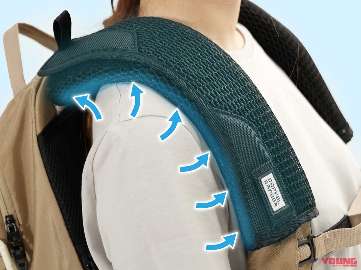 肩パッド|【酷暑に勝つ】尻・背中の蒸れ対策はこれ一択! 「蒸れんゾ・インテグラ―レ」で夏のツーリングが劇的に変わる