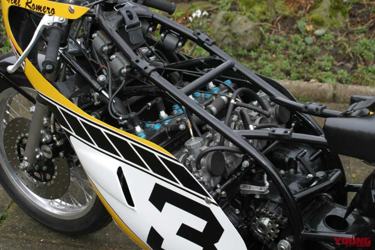 エンジン|約1400万円! 伝説のモンスターマシン「ヤマハTZ750」デイトナ優勝車がオークションに登場