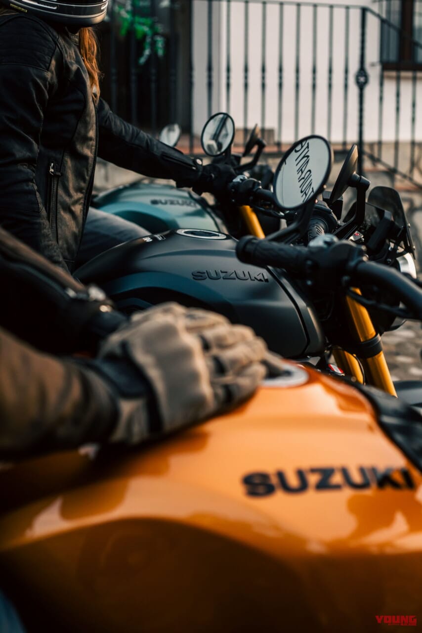 スズキ|GSX-8T|輸出仕様|2025年モデル|【速報】スズキ新型車「GSX-8T / GSX-8TT」登場!! 昭和のロードスター/ロードレーサーをオマージュした本気のネオクラシック