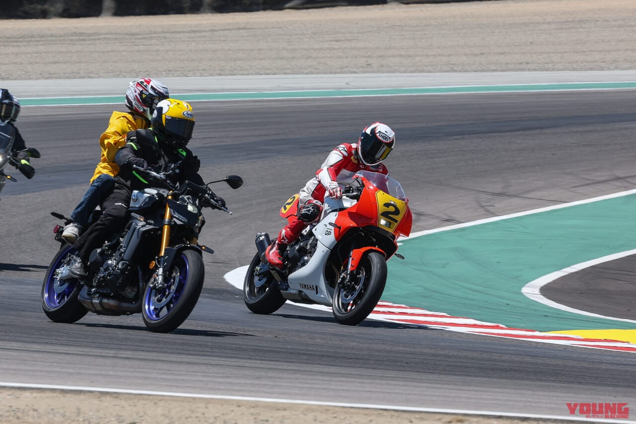 XSR900 GP｜ウェイン・レイニー｜【動画あり】ヤマハ新型「XSR900 GP Y-AMT」登場の前振り!? ウェイン・レイニーがラグナセカでパレードラップ！
