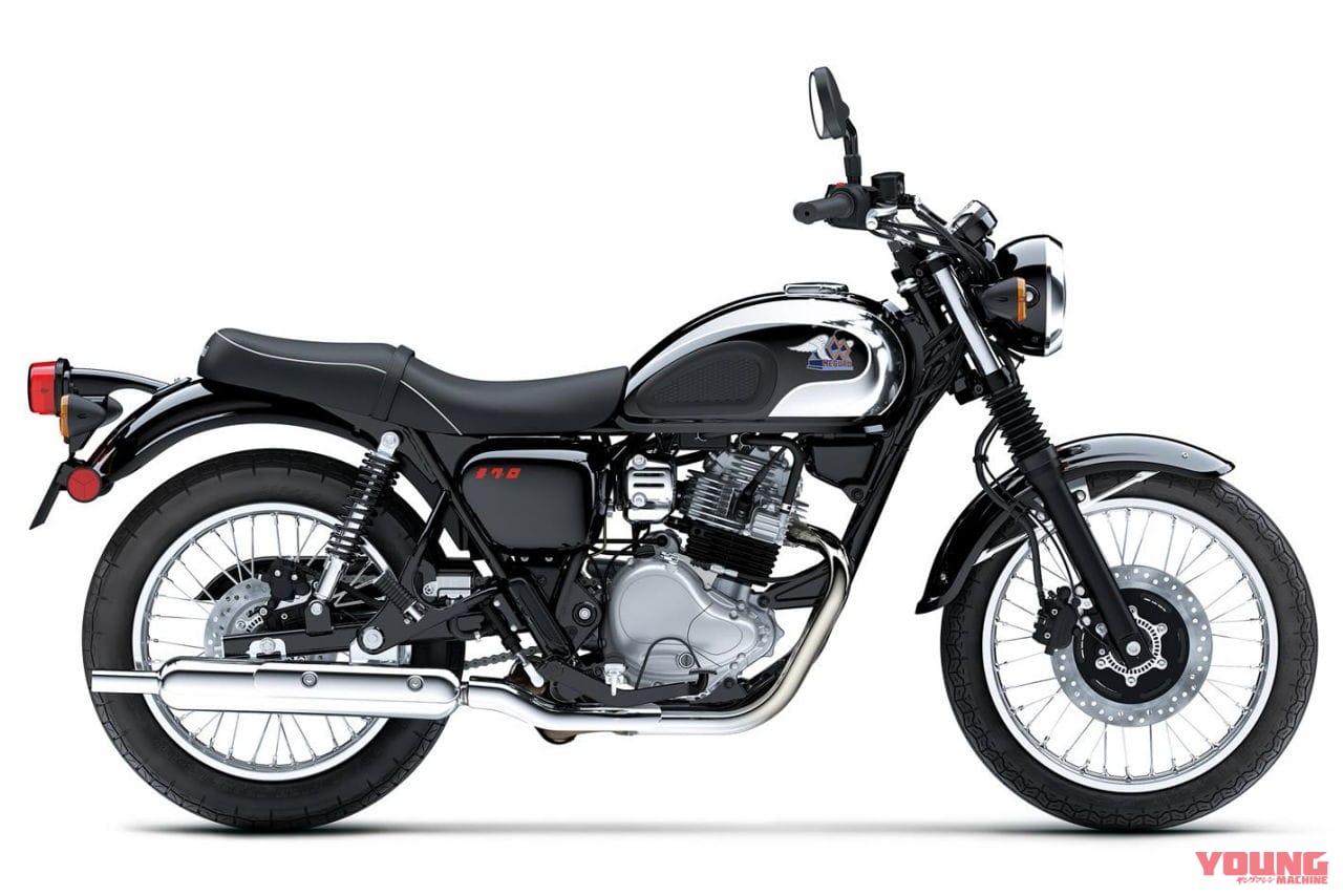 |カワサキ「W230」「メグロS1」の2026年モデルが登場! W230はメッキフェンダーの新色マットグリーン採用【欧州】