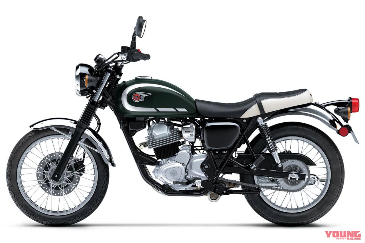 |カワサキ「W230」「メグロS1」の2026年モデルが登場! W230はメッキフェンダーの新色マットグリーン採用【欧州】