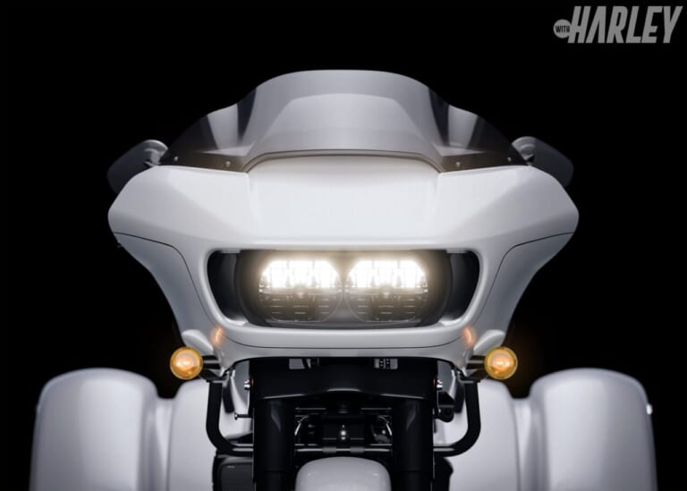 ハーレーダビッドソン｜ロードグライド3｜ヘッドライト｜極上の3輪ツーリングモデルが進化：【新型】2025 ハーレーダビッドソン「トライグライド ウルトラ」「ロードグライド3」