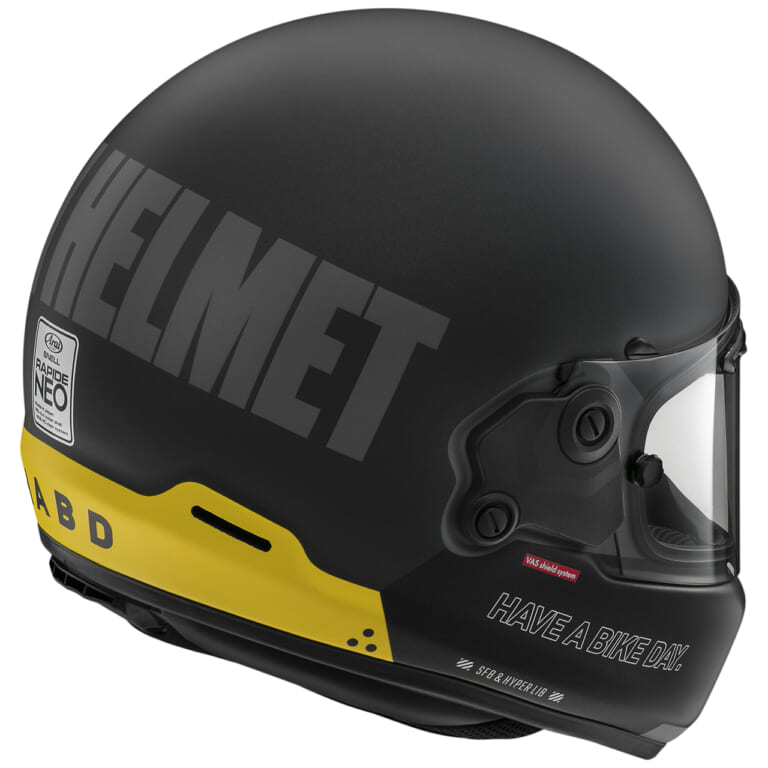 Arai RAPIDE-NEO HAVE A BIKE DAY｜アライ「ラパイドネオ ハブ ア バイクデイ」新登場！ 人気カラーを手がけた加藤ノブキ氏によるデザイン第3弾