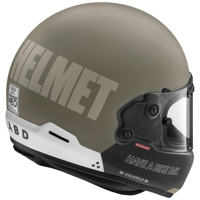 Arai RAPIDE-NEO HAVE A BIKE DAY｜アライ「ラパイドネオ ハブ ア バイクデイ」新登場！ 人気カラーを手がけた加藤ノブキ氏によるデザイン第3弾