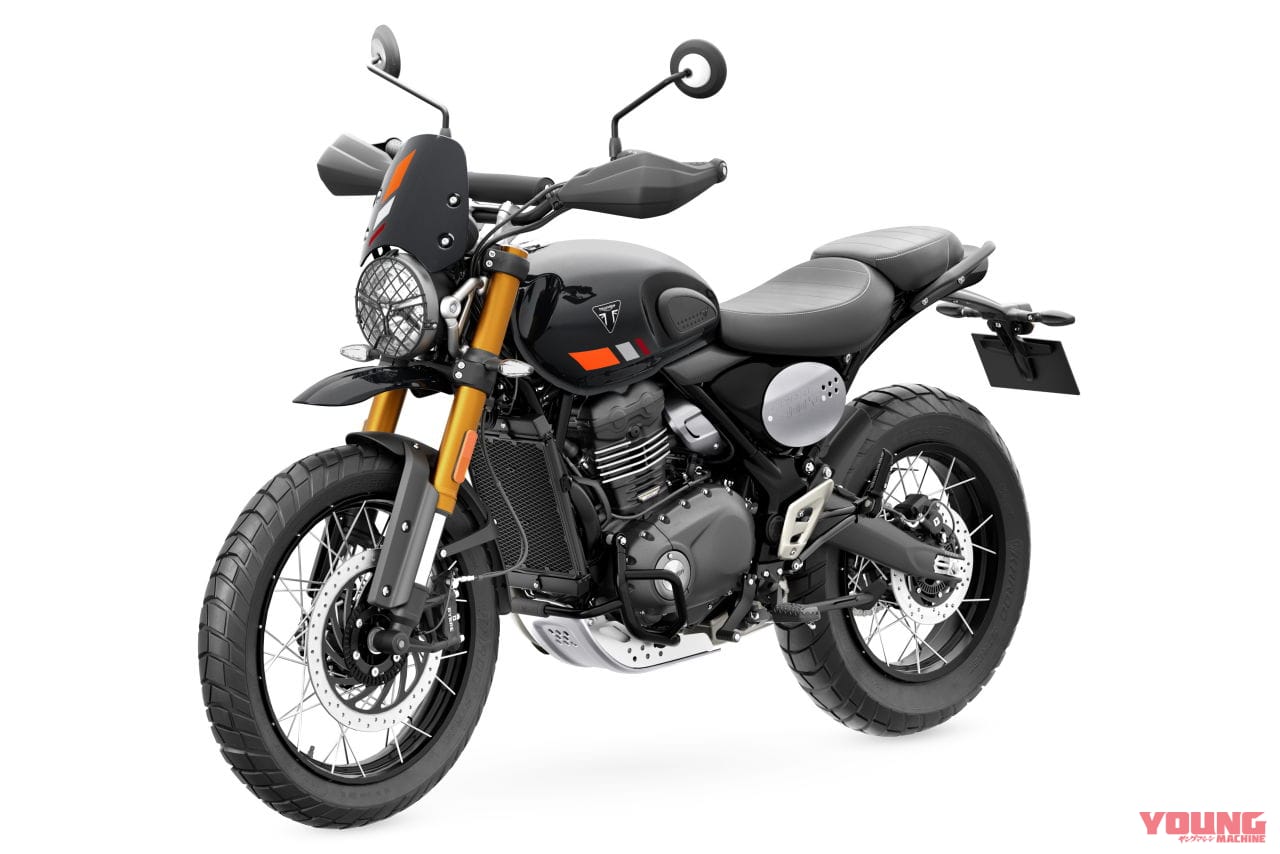 トライアンフ|スクランブラー400XC|2026年モデル|普通二輪免許で乗れるトライアンフ 新型「スクランブラー400 XC」発表! チューブレススポークホイールやガード類を備えた本格派へ