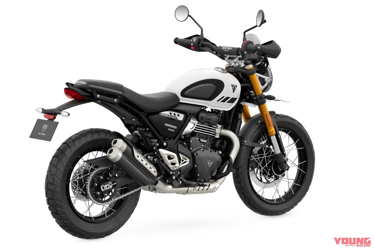トライアンフ｜スクランブラー400XC｜2026年モデル｜普通二輪免許で乗れるトライアンフ 新型「スクランブラー400 XC」発表！ チューブレススポークホイールやガード類を備えた本格派へ