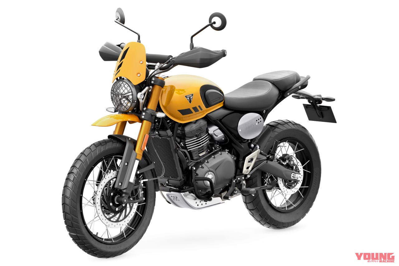 トライアンフ|スクランブラー400XC|2026年モデル|普通二輪免許で乗れるトライアンフ 新型「スクランブラー400 XC」発表! チューブレススポークホイールやガード類を備えた本格派へ