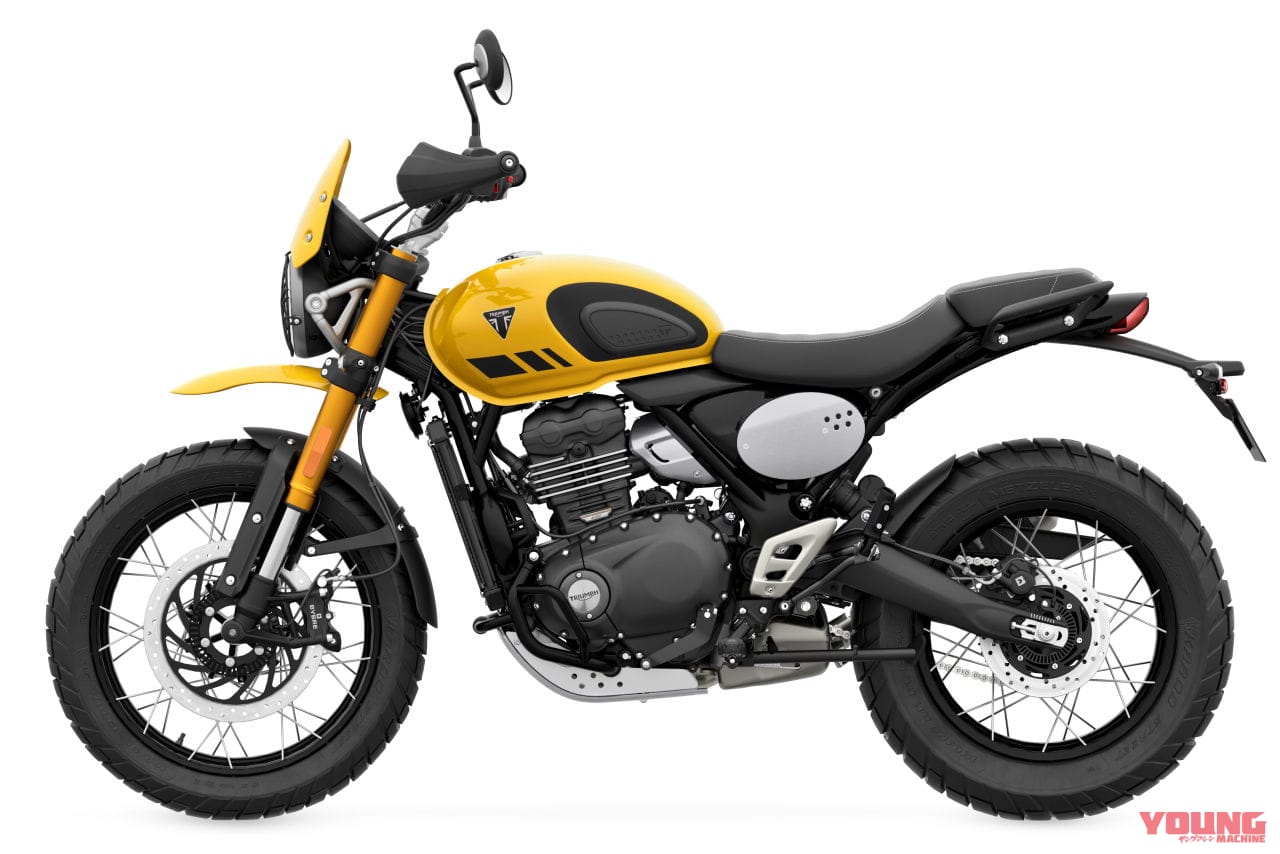 トライアンフ｜スクランブラー400XC｜2026年モデル｜普通二輪免許で乗れるトライアンフ 新型「スクランブラー400 XC」発表！ チューブレススポークホイールやガード類を備えた本格派へ
