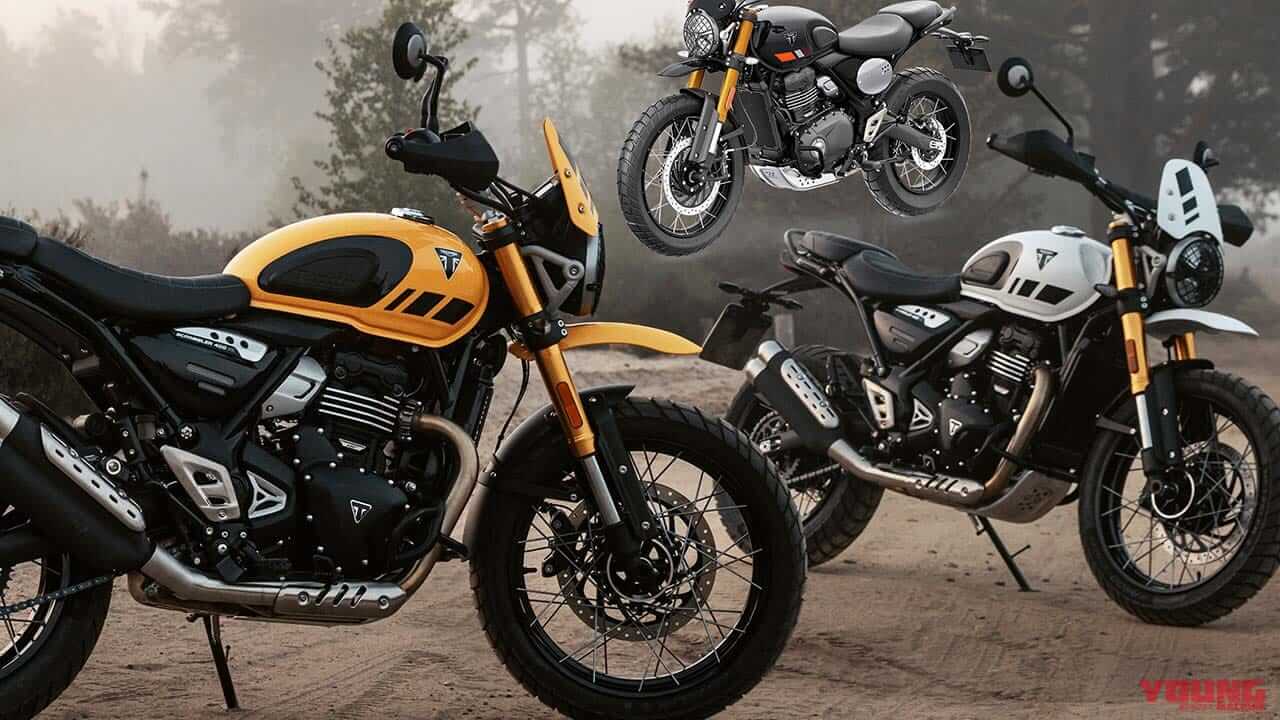 ｜普通二輪免許で乗れるトライアンフ 新型「スクランブラー400 XC」発表！ チューブレススポークホイールやガード類を備えた本格派へ