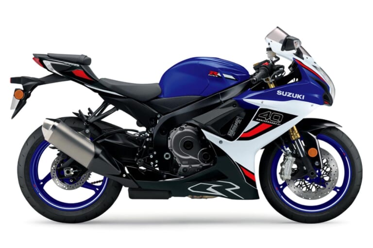 スズキ｜GSX-R750｜北米仕様｜2026年モデル｜こっちも40周年記念カラー！ 北米で生き残るスズキ「GSX-R750」「GSX-R600」に新型R1000とお揃いの青×白が登場