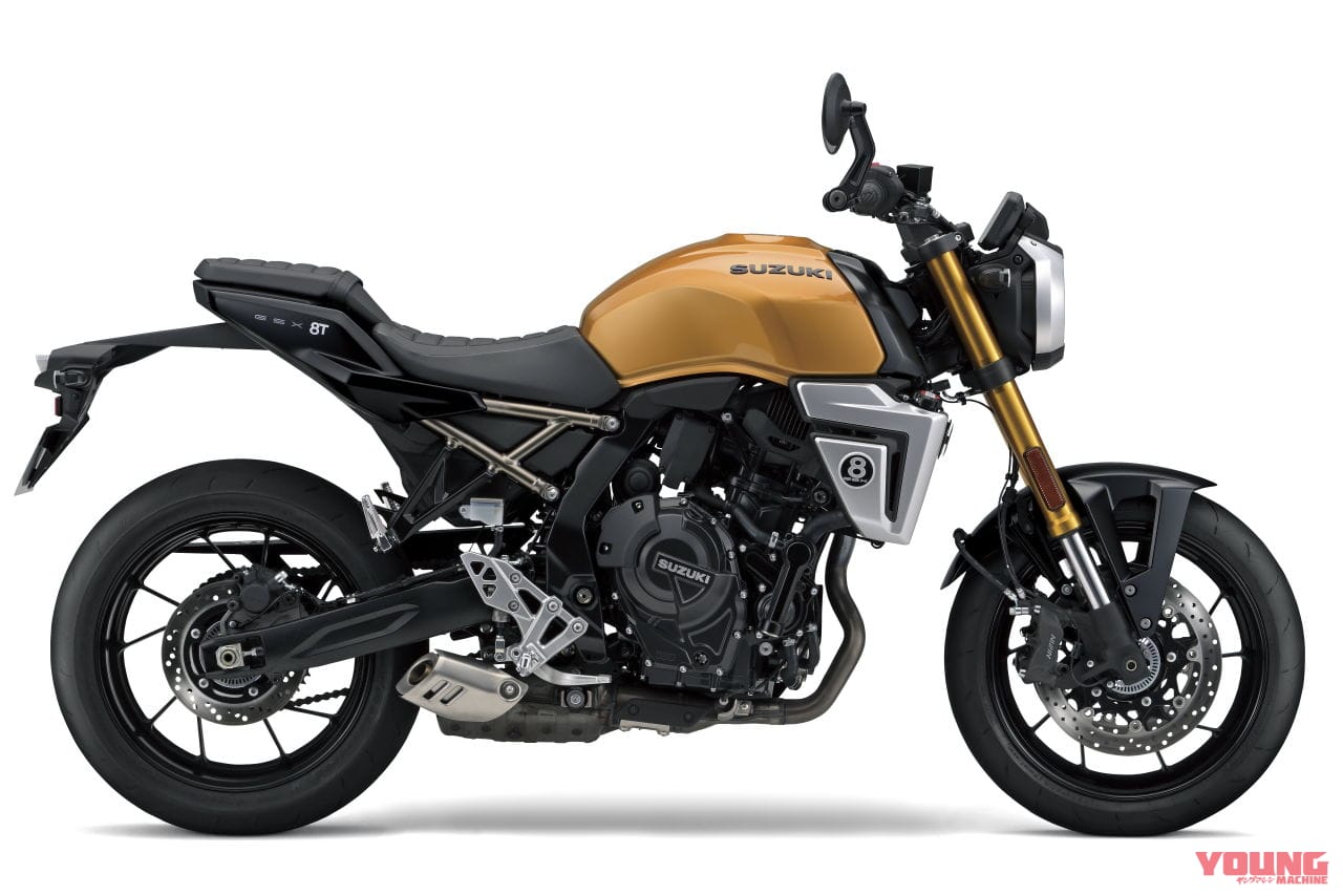 |【速報】スズキ新型車「GSX-8T / GSX-8TT」登場!! 昭和のロードスター/ロードレーサーをオマージュした本気のネオクラシック