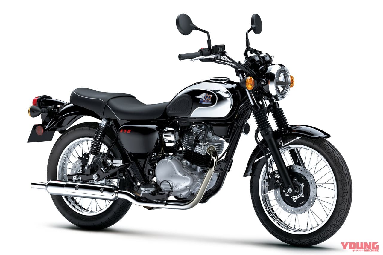 カワサキ｜メグロS1｜欧州仕様｜2026年モデル｜カワサキ「W230」「メグロS1」の2026年モデルが登場！ W230はメッキフェンダーの新色マットグリーン採用【欧州】
