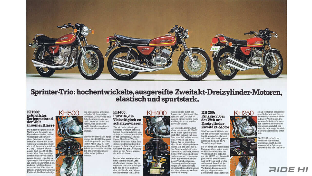 カワサキ｜KH400｜カワサキの2スト3気筒エンターテイメント！ 白煙もうもうだった「350SS」「400SS」「KH400」