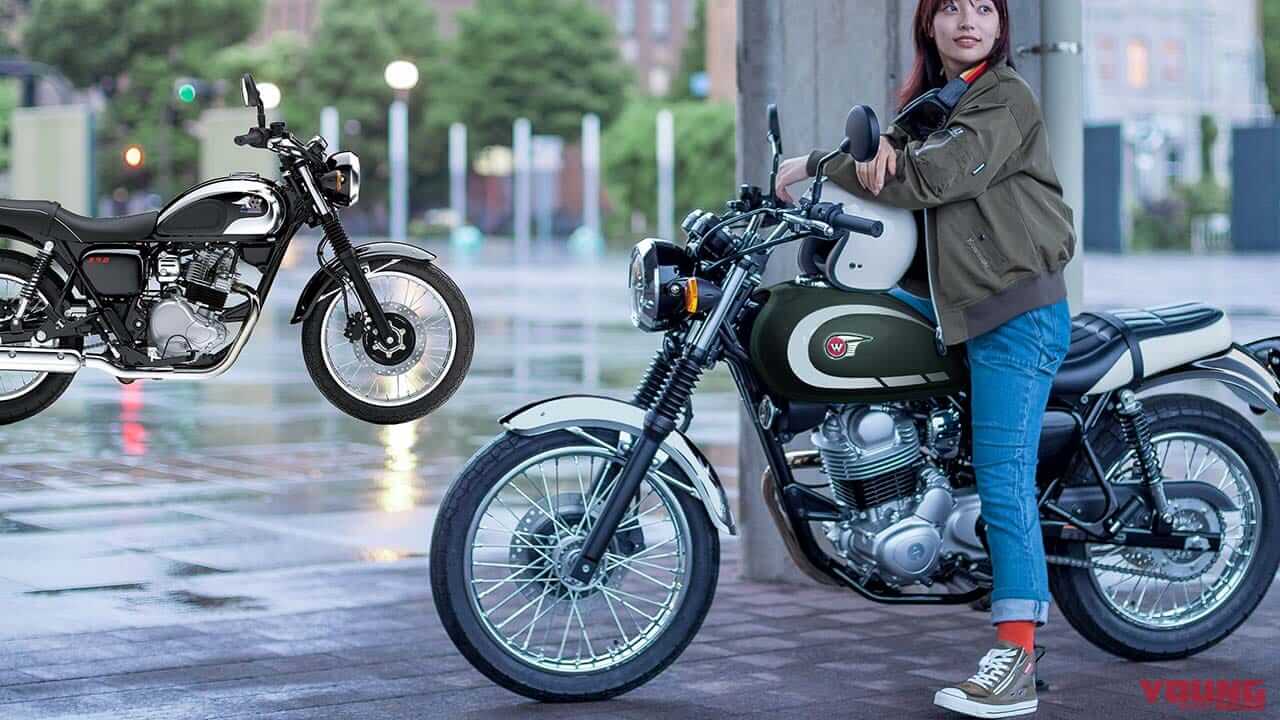 カワサキ「W230」「メグロS1」の2026年モデルが登場！ W230はメッキフェンダーの新色マットグリーン採用【欧州】