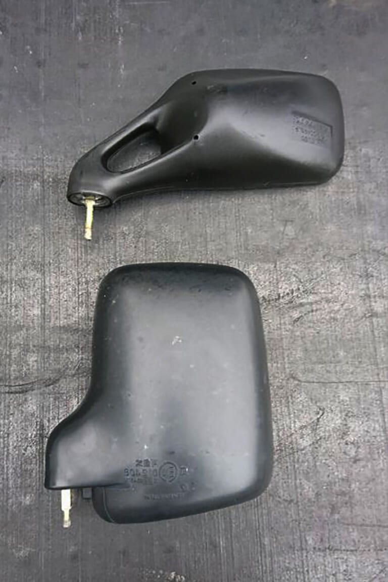 ニンジャ純正後期ミラーとハイゼット純正ミラー|「ニンジャのミラーが軽トラにボルトオン!? 」カワサキフリーク&バイク好きにも刺さる【カンタンでリーズナブルな定番チューン】
