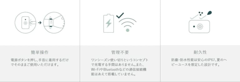 Biodata Bank 熱中対策ウォッチ カナリアPlus｜熱中症のキケンを即座に告知! 時計型デバイス「カナリアPlus」が真夏のツーリングを安心にしてくれる