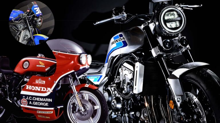“耐久CB”の元祖王者と新「CB1000F コンセプト」が鈴鹿8耐でデモラン！ モリワキ仕様も走る