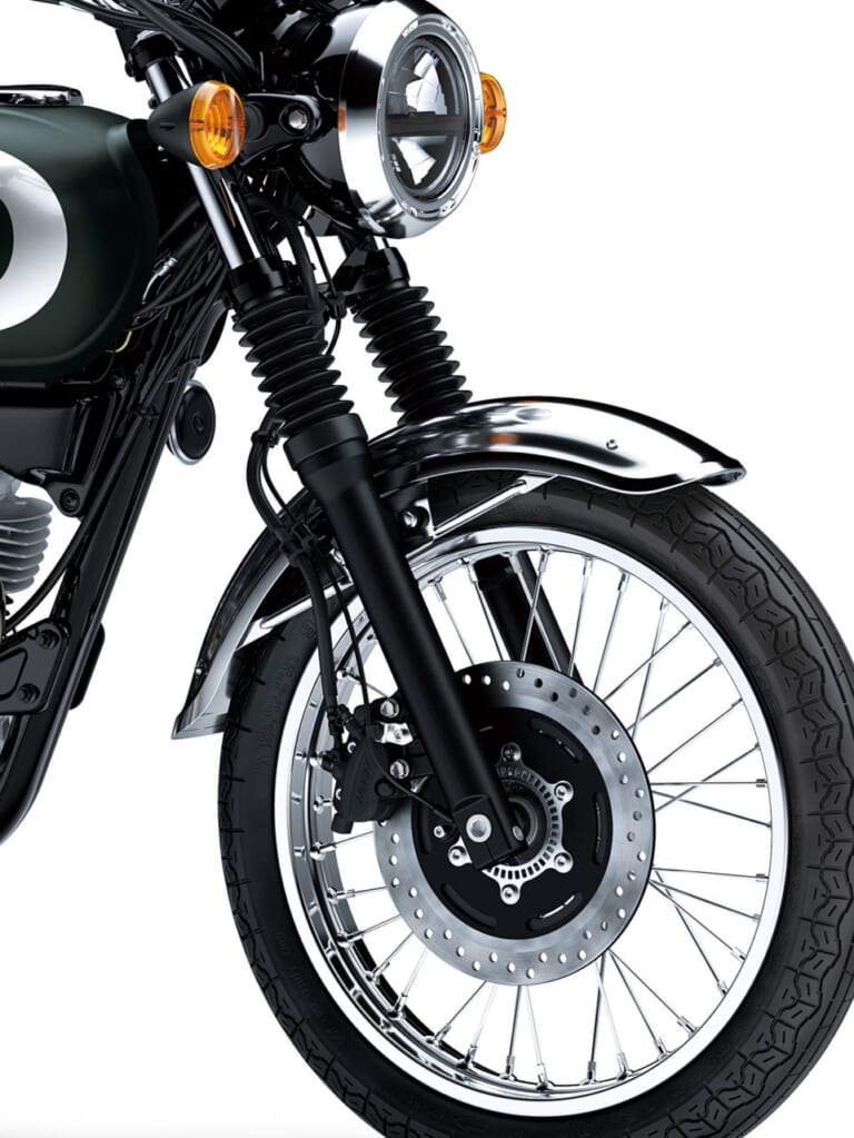 カワサキ|W230|欧州仕様|2026年モデル|カワサキ「W230」「メグロS1」の2026年モデルが登場! W230はメッキフェンダーの新色マットグリーン採用【欧州】