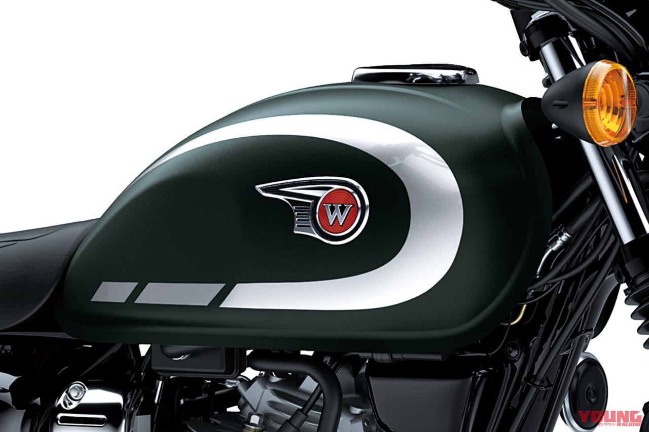 カワサキ|W230|欧州仕様|2026年モデル|カワサキ「W230」「メグロS1」の2026年モデルが登場! W230はメッキフェンダーの新色マットグリーン採用【欧州】