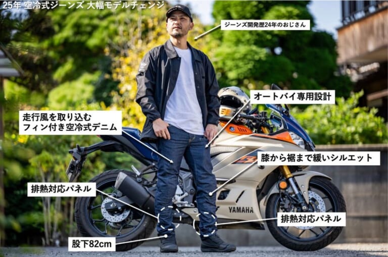 BLITZWORKS 空冷式ジーンズ｜これが夏のライダー新定番デニム！累計4000本突破の「空冷式ジーンズ」がエンジンの排熱に対応してCOOLに超進化
