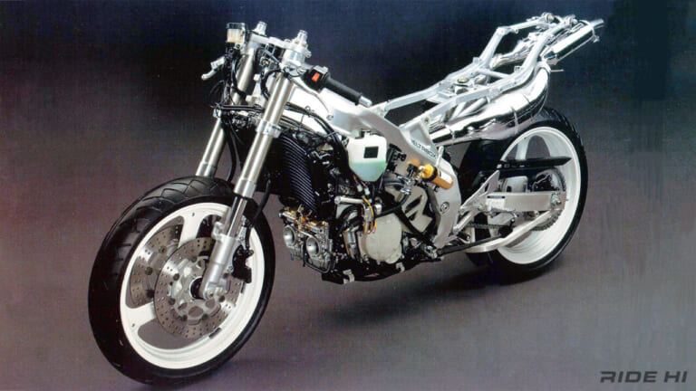 ヤマハ｜TZR250｜3MA｜1989｜「いわゆるサンマ」TZR250（3MA）の後方排気はレーシングマシンTZ250の旋回安定確保が狙いだった