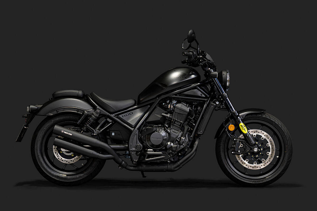 ｜【トリックスター】Rebel1100政府認証スリップオンマフラーが登場!