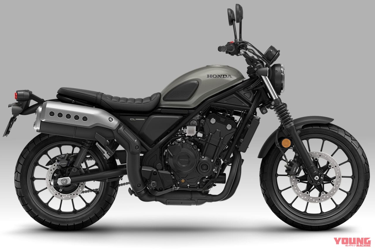 |ホンダ「CL500」一部仕様を変更、ニューカラー採用の2025年モデル登場! ミドルツインの快走スクランブラー