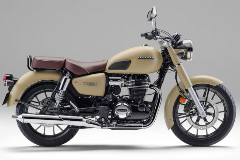 ホンダ｜GB350C｜2025年モデル｜ミリタリー車ライクな新色！ ホンダ「GB350C」一部仕様変更でヘッドライトを改良