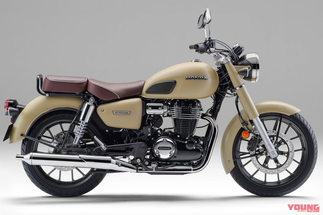 ホンダ|GB350C|2025年モデル|ミリタリー車ライクな新色! ホンダ「GB350C」一部仕様変更でヘッドライトを改良