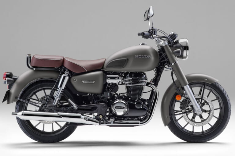ホンダ｜GB350C｜2025年モデル｜ミリタリー車ライクな新色！ ホンダ「GB350C」一部仕様変更でヘッドライトを改良