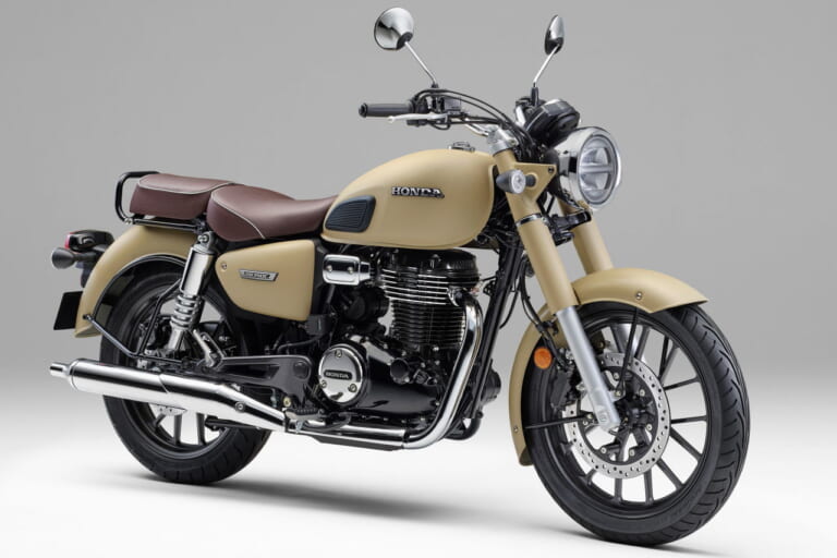 ホンダ｜GB350C｜2025年モデル｜ミリタリー車ライクな新色！ ホンダ「GB350C」一部仕様変更でヘッドライトを改良