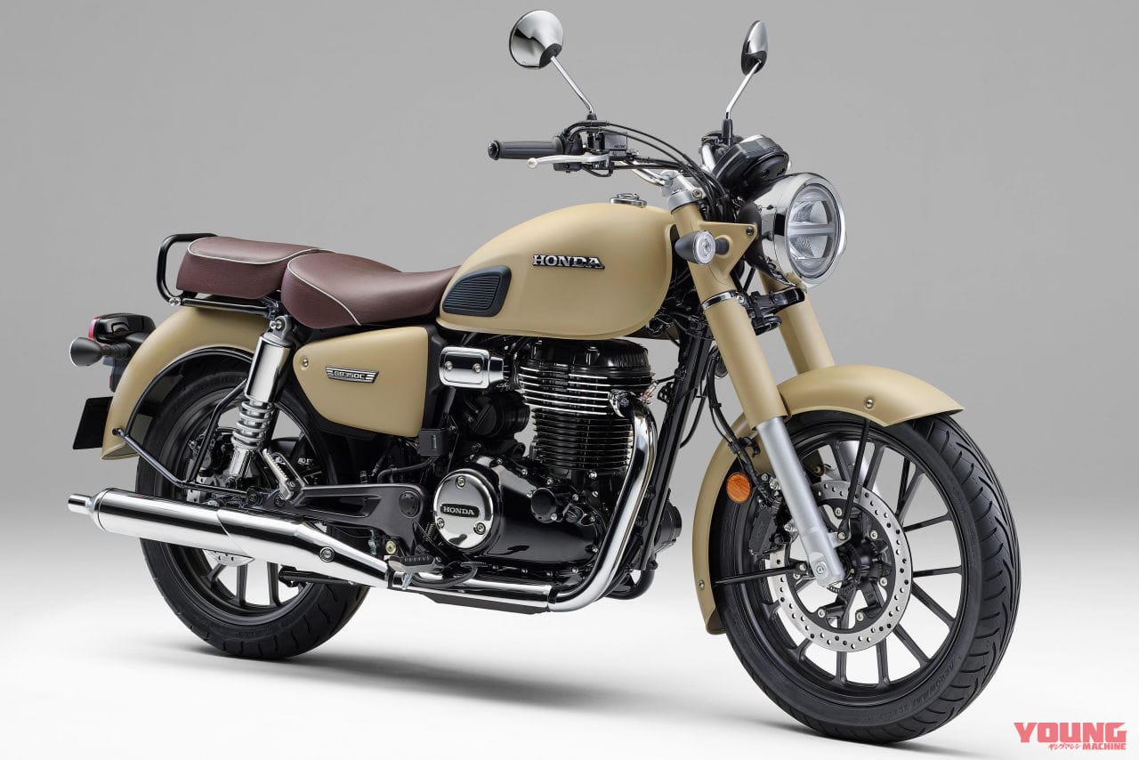 ホンダ｜GB350C｜2025年モデル｜ミリタリー車ライクな新色！ ホンダ「GB350C」一部仕様変更でヘッドライトを改良