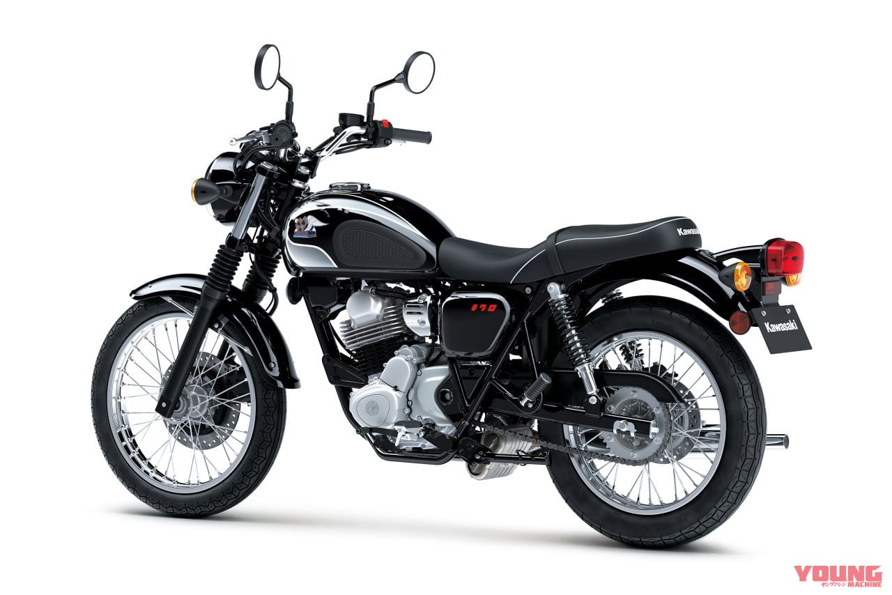 |初登場の赤!! カワサキ「W230」「メグロS1」の2026年モデルが登場、W230はメッキフェンダーも採用