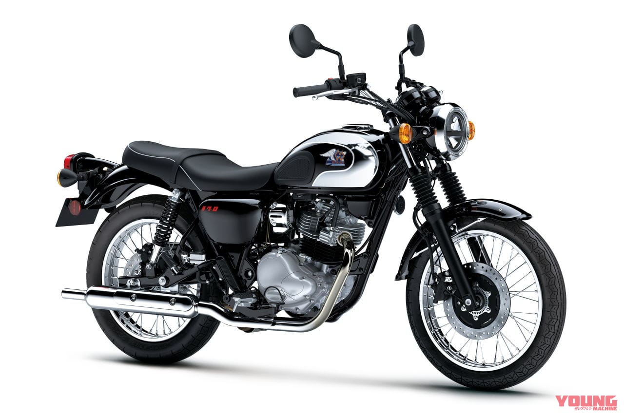 カワサキ|メグロS1|2026年モデル|初登場の赤!! カワサキ「W230」「メグロS1」の2026年モデルが登場、W230はメッキフェンダーも採用