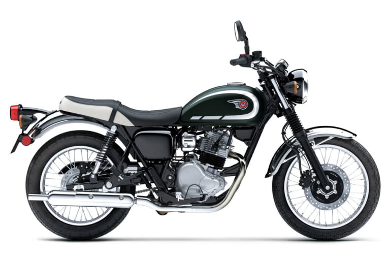 カワサキ|W230|2026年モデル|初登場の赤!! カワサキ「W230」「メグロS1」の2026年モデルが登場、W230はメッキフェンダーも採用