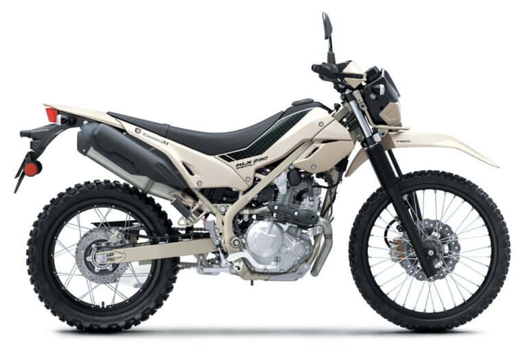 カワサキ|KLX230シェルパS|2026年モデル|さらに足着き良好! シート高20mmダウンのカワサキ「KLX230シェルパS」新登場