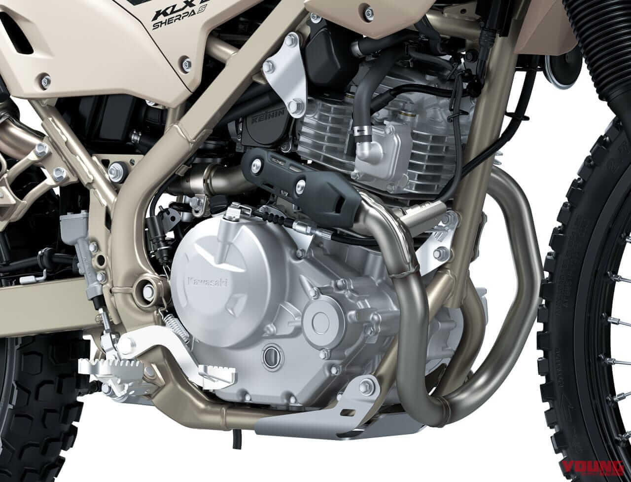 |さらに足着き良好! シート高20mmダウンのカワサキ「KLX230シェルパS」新登場