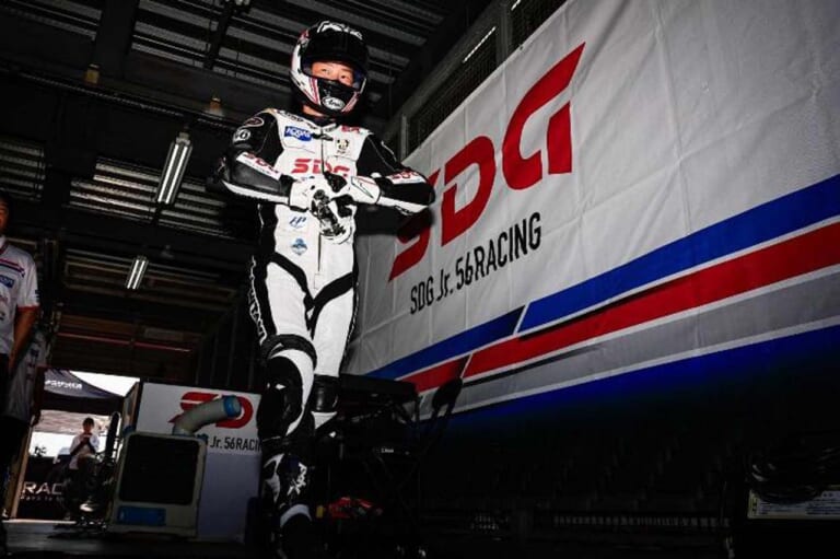 SDG Jr. 56RACING｜全日本ロードレース第4戦 中野真矢監督率いる「SDG Jr. 56RACING」の富樫虎太郎選手は単独6位でチェッカー