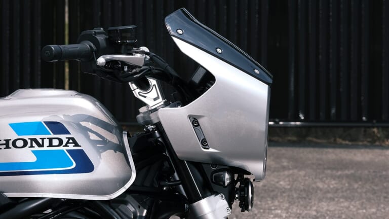ヘッドライトカウル｜「丸眼&角系カウルブーム来るか」ホンダCB1000F SE コンセプト初お披露目：アクセサリー&一部保安部品も判明/STDはカラバリも