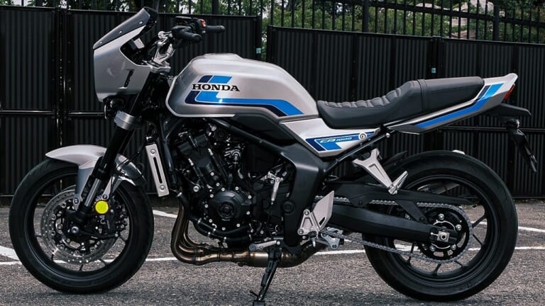 CB1000F SE コンセプト|「丸眼&角系カウルブーム来るか」ホンダCB1000F SE コンセプト初お披露目:アクセサリー&一部保安部品も判明/CB1000F コンセプトはカラバリ発表