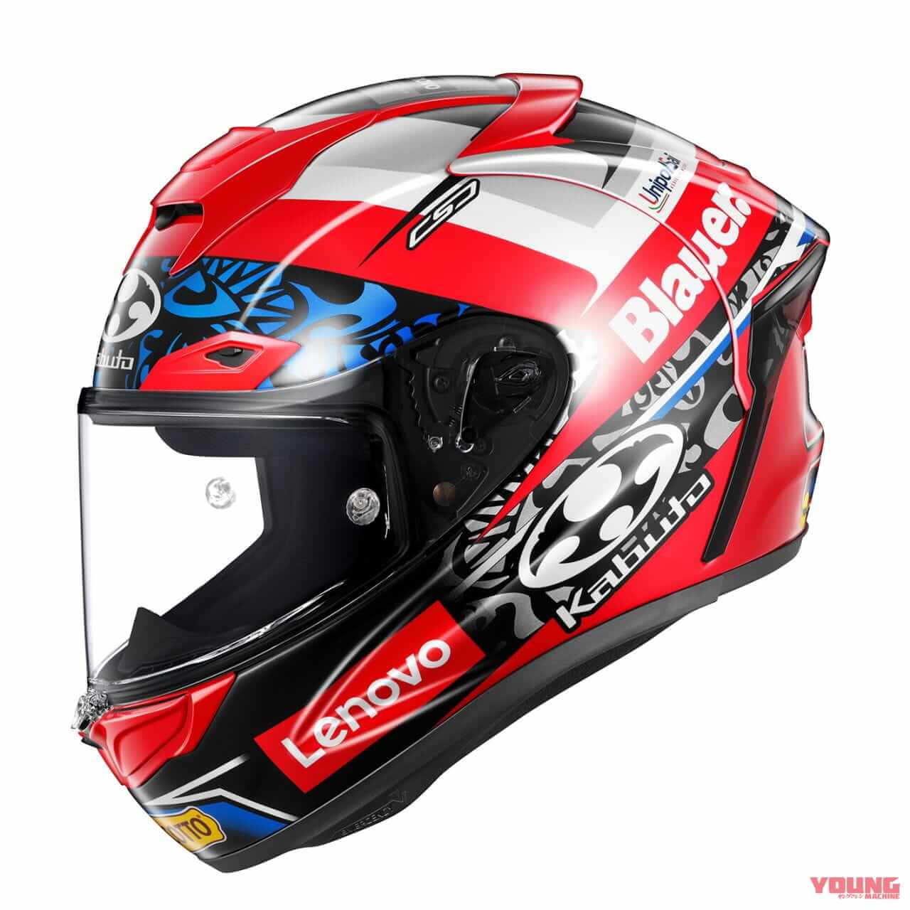 Kabuto F-17 Mips MICHELE PIRRO｜チャンピオンマシン開発ライダー、ミケーレピッロのレプリカモデル Kabuto「F-17 Mips MICHELE PIRRO」登場！