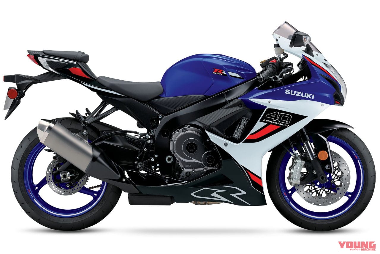 スズキ|GSX-R600|北米仕様|2026年モデル|こっちも40周年記念カラー! 北米で生き残るスズキ「GSX-R750」「GSX-R600」に新型R1000とお揃いの青×白が登場